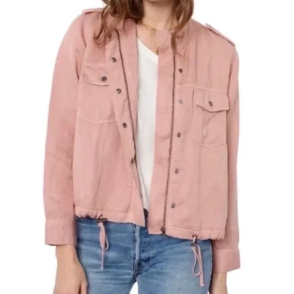 Rails pink denim jacket size XL